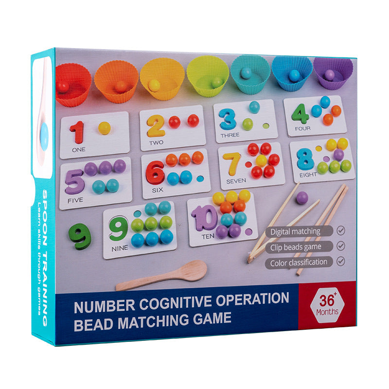 Digital Cognitive Pairing Bead Game – Montessori Math Toy