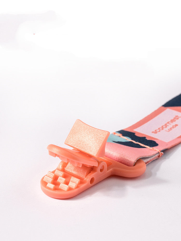 Fabric Pacifier Clip with Secure POM Clasp