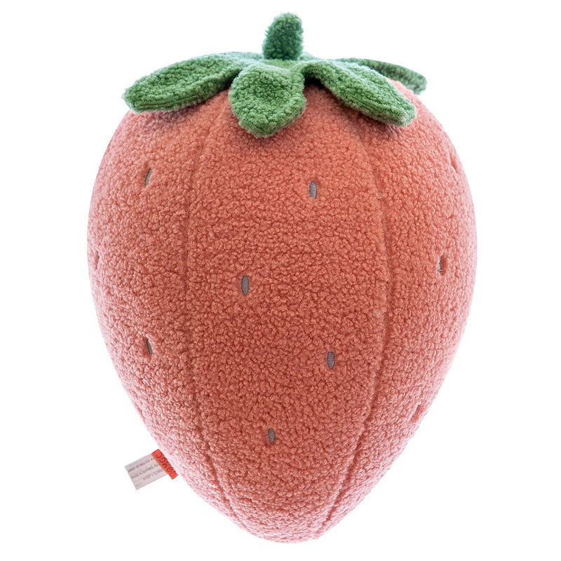 Fruit Plush Pillow – Pineapple 55 cm, Strawberry 50 cm, Orange 40 cm
