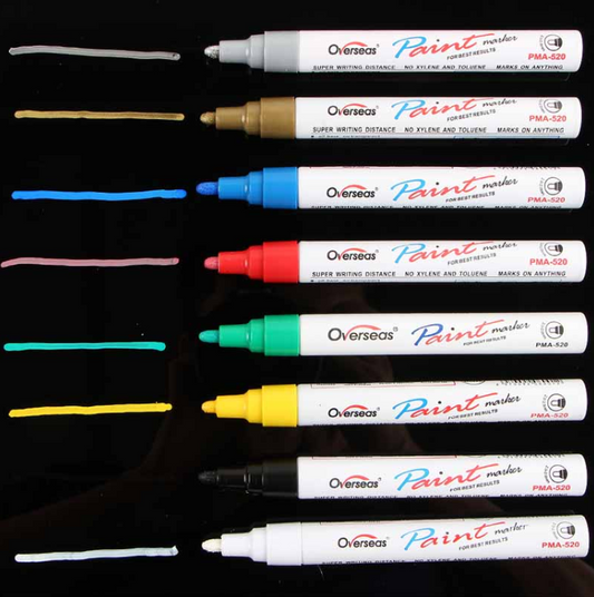 Oil-Based Paint Marker Pen for Metal, Glass, Rubber and Tires