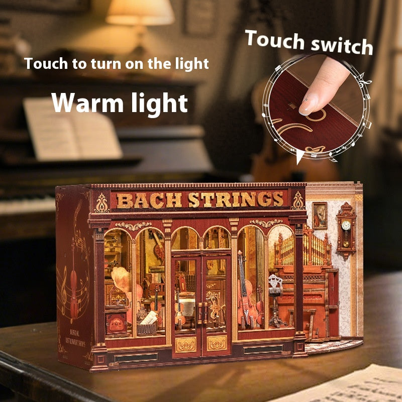 City Walk Bach Strings – DIY Book Nook Miniature with LED & Dust Cover