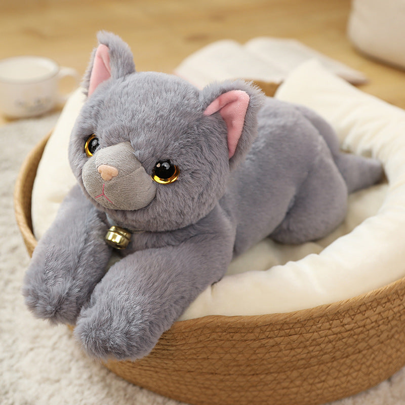 Cat Plush Toy - Realistic Soft Kitten in 5 Colors (35 cm, 45 cm)