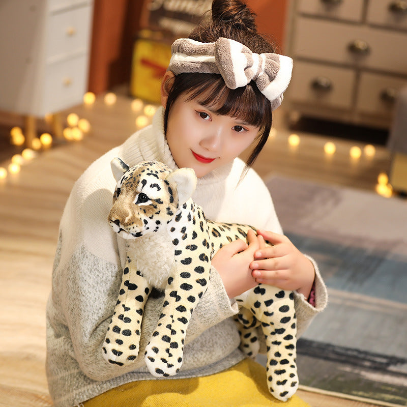 Realistic Tiger, Leopard and Lion Plush Toys – 38/48/58 cm