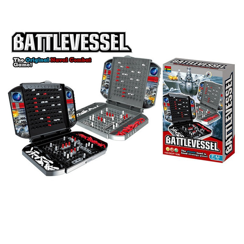 Portable Battleship Strategy Game for Kids and Family
