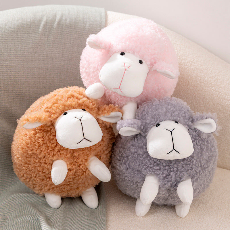 Round Spherical Lamb Plush - Soft Ball Sheep Toy in 40 and 50 cm