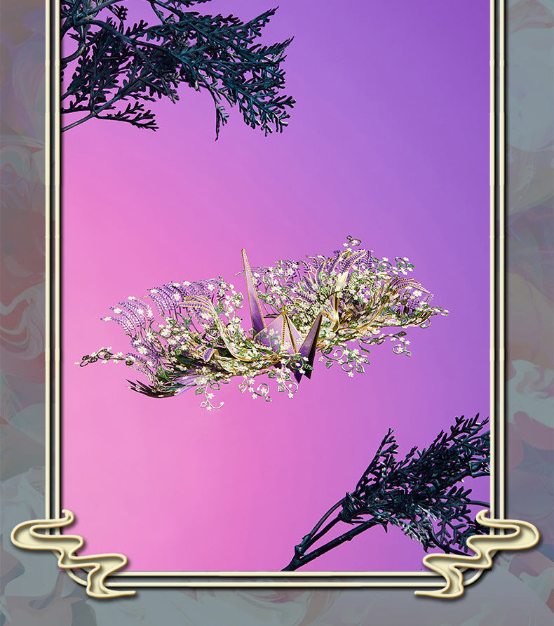 Flower Crane 3D Metal Puzzle with LED – 4 Styles