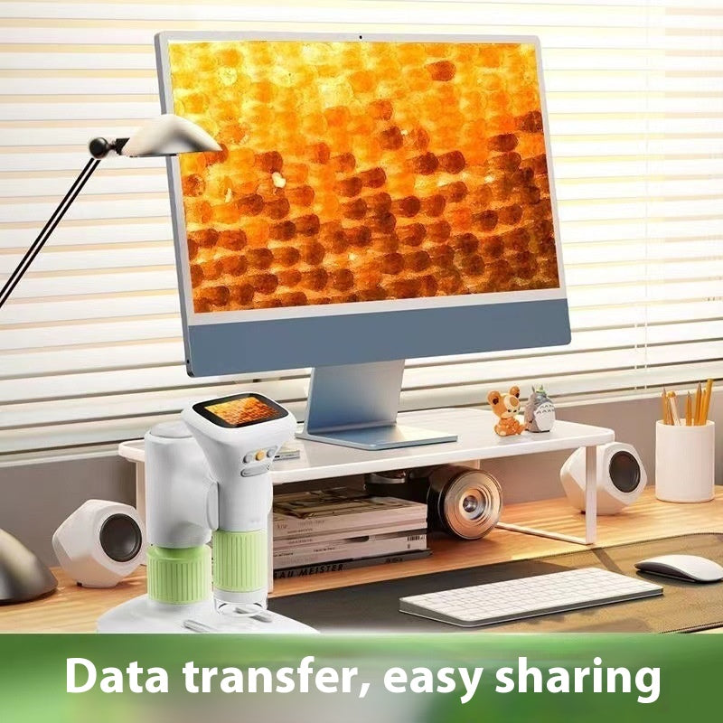 Kids Digital Microscope with HD Screen – Portable 1000× STEM Microscope