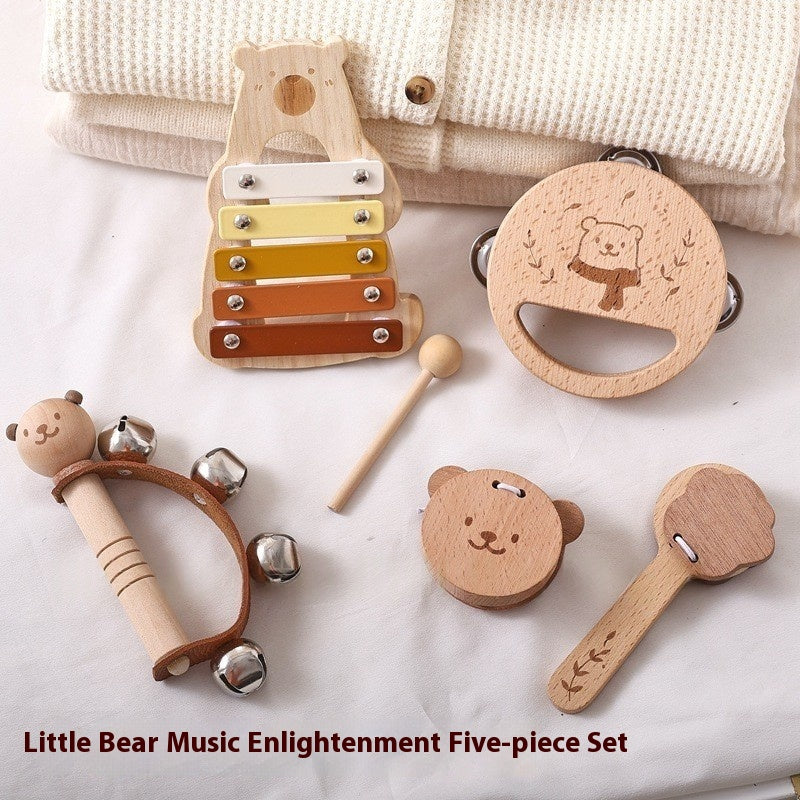 Wooden Orff Instrument Set for Kids – Little Bear Percussion Collection