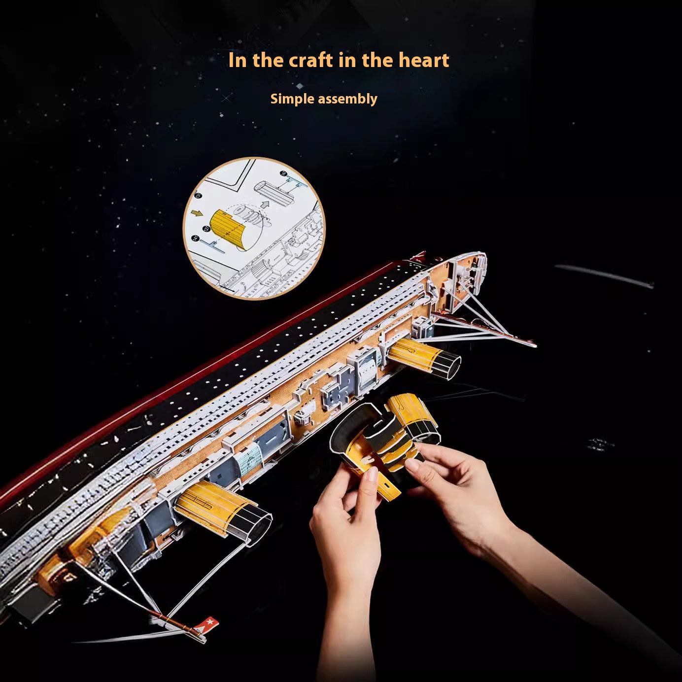 3D Paper Puzzle – Historic Ships (Titanic, Queen Anne’s Revenge, Flying Dutchman)