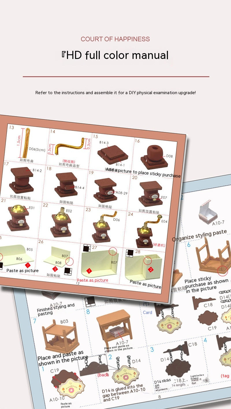 Hongda S230 Mini DIY House Kits: Coffee, Bedroom, Music & More