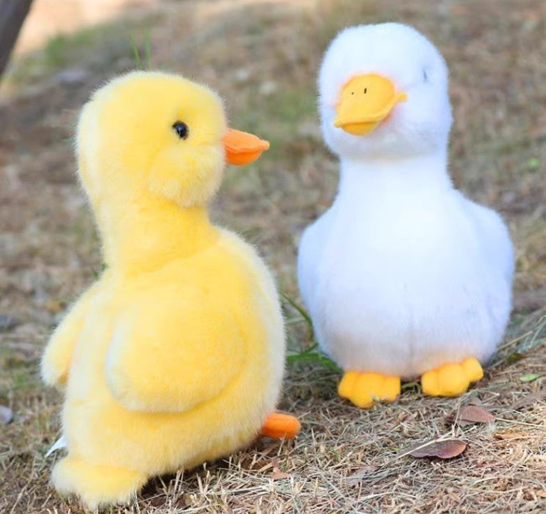 Cute Simulation Duck Plush Toy 17 cm – White or Yellow