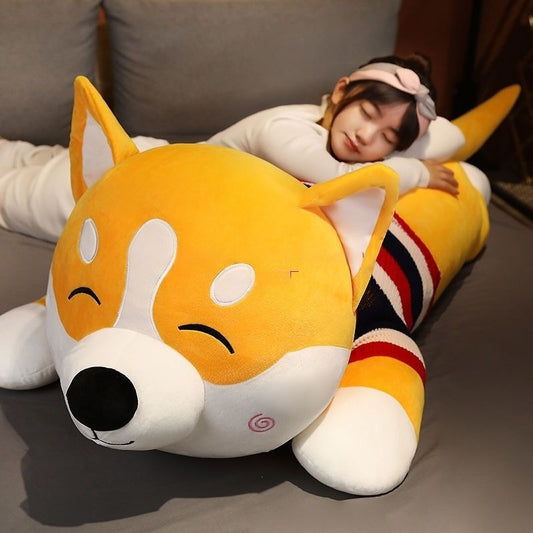 Dog Hugging Plush Body Pillow - 1.2 m to 2 m, 6 Styles