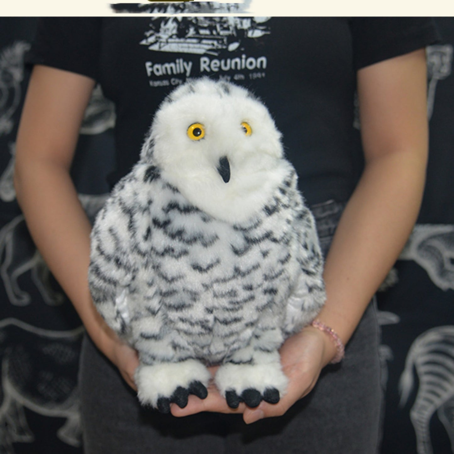 Snowy Owl Plush Toy – 14 cm Cute & 28 cm Realistic