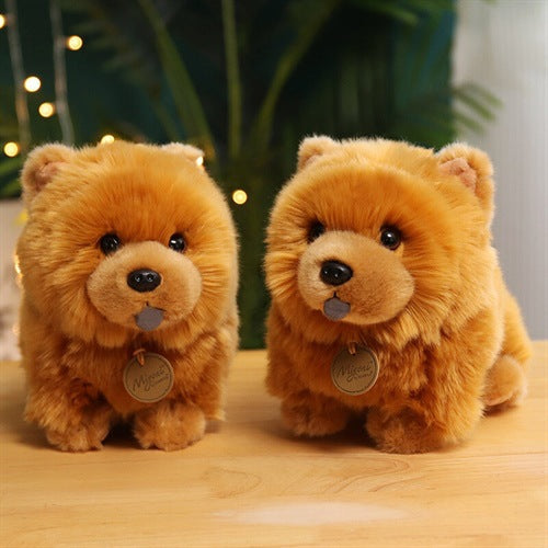Chow Chow Plush Toy Dog – 25 cm Long Plush, Super Soft