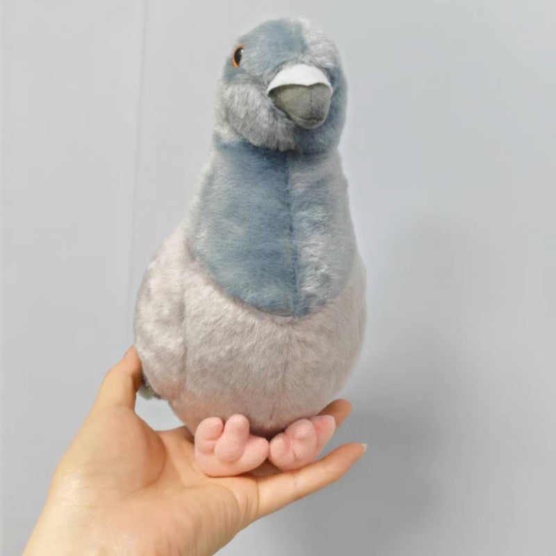 Realistic Pigeon Plush Toy – Soft 30 cm Bird Doll