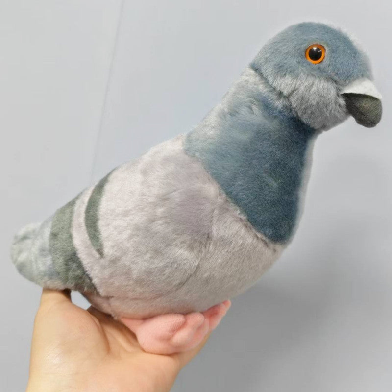 Realistic Pigeon Plush Toy – Soft 30 cm Bird Doll