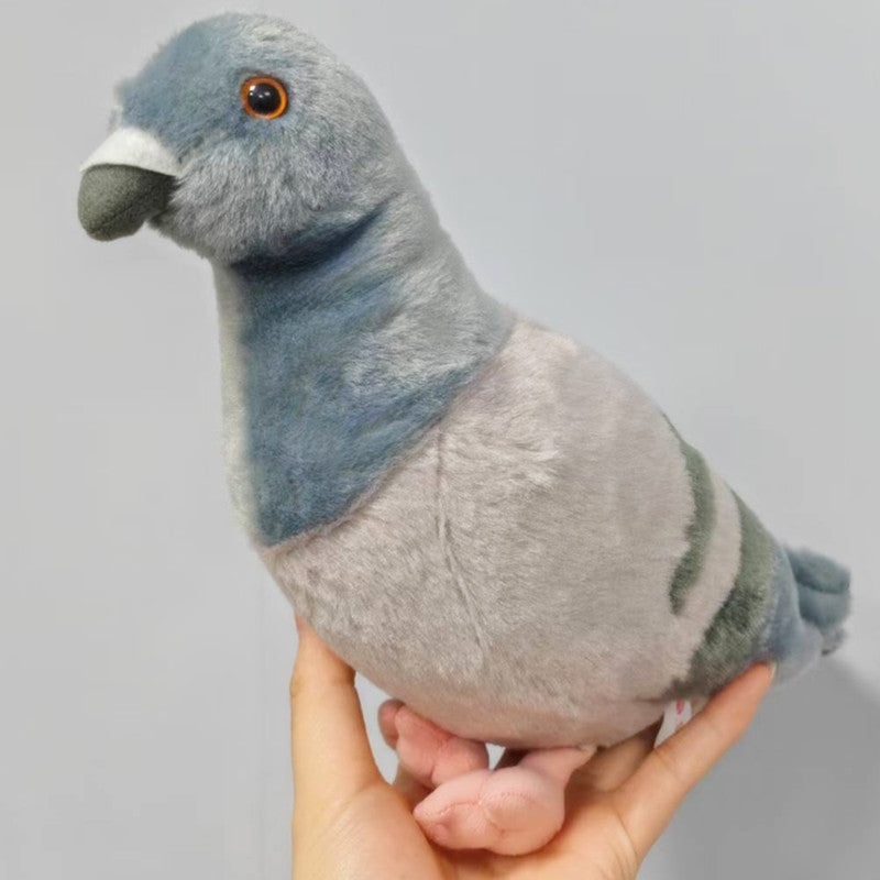 Realistic Pigeon Plush Toy – Soft 30 cm Bird Doll