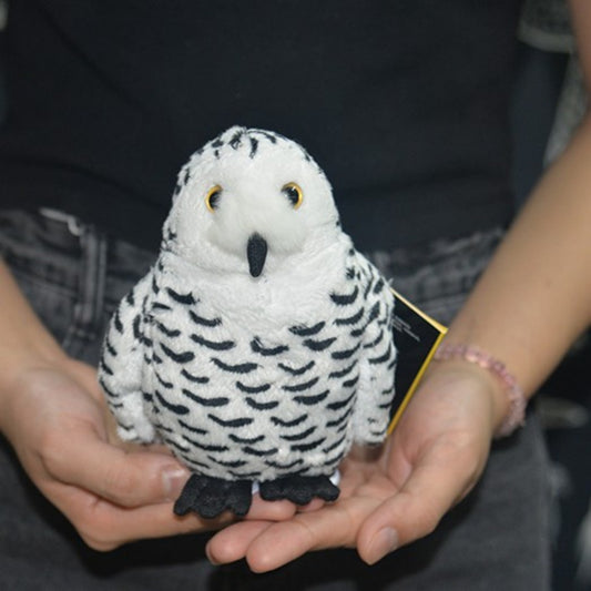 Snowy Owl Plush Toy – 14 cm Cute & 28 cm Realistic