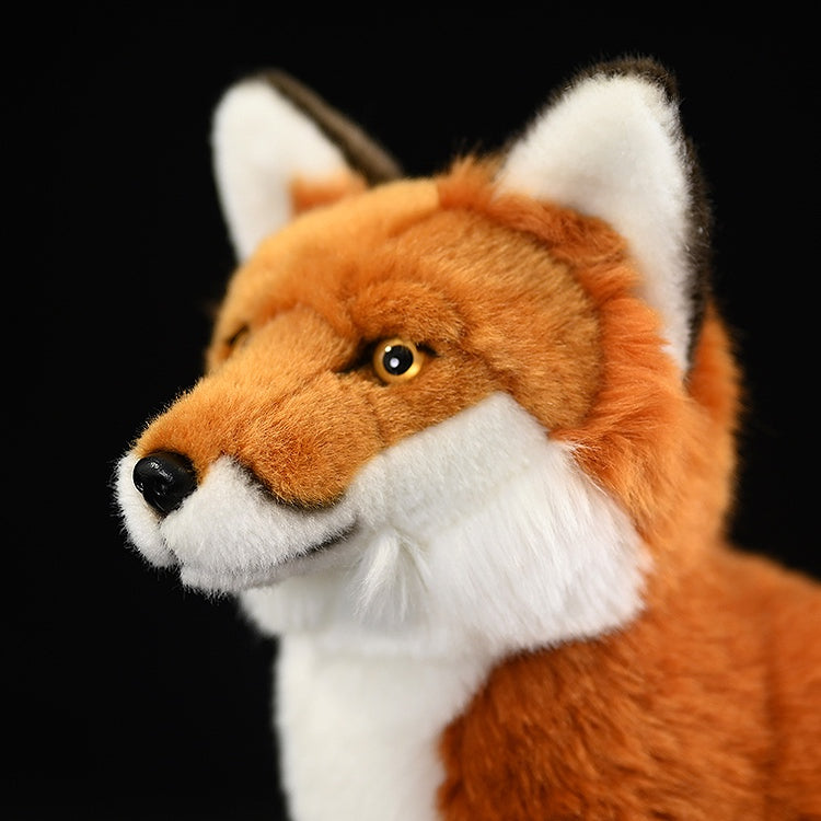 Realistic Red Arctic Fox Plush Toy – 27 cm Soft Cuddle Buddy