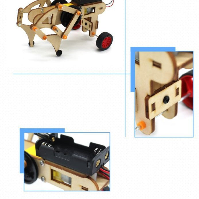 STEM Wooden Walking Robot - Education Assembly Toy