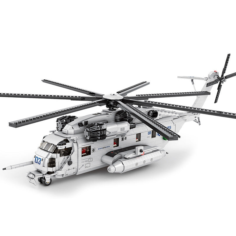 CH-53 Transport Helicopter Building Bricks Model, 2192 pcs