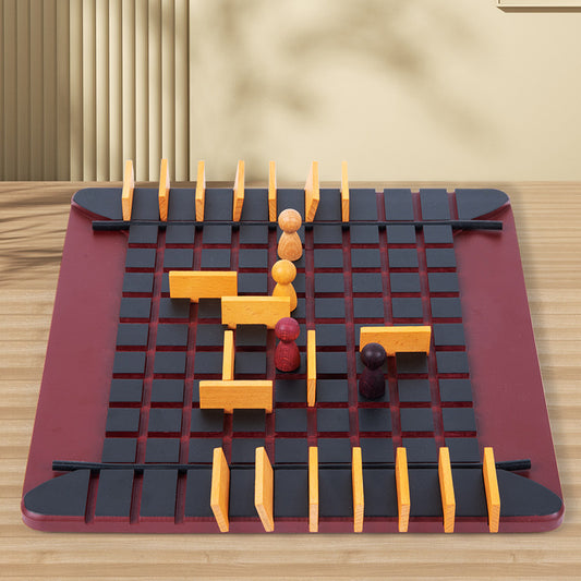 Step-By-Step Camp Wooden Maze Strategy Board Game