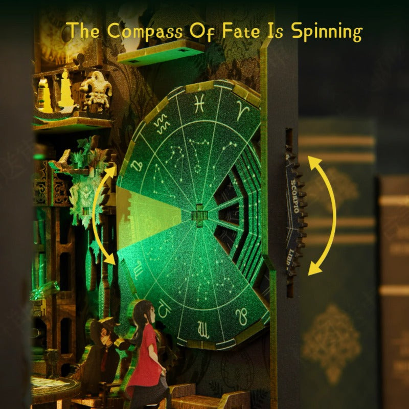 Magic THALO Tarot Book Nook DIY Wooden 3D Kit with LED