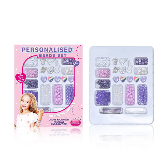 kids bead kit with charms cords and beads for making 8 plus bracelets age 6 plus