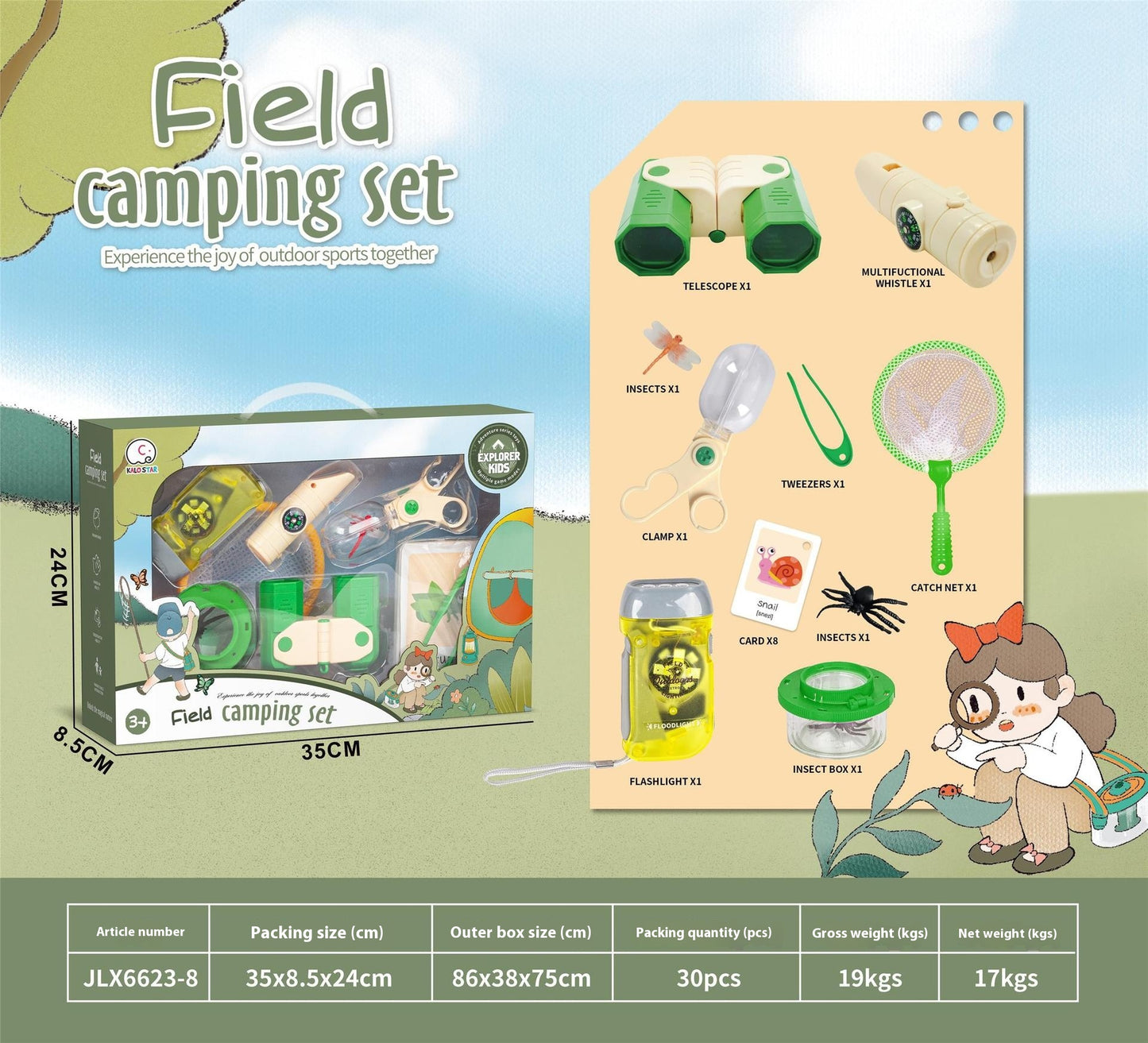 Outdoor Explorer Bug Catching Kit for Kids – Camping Science Set