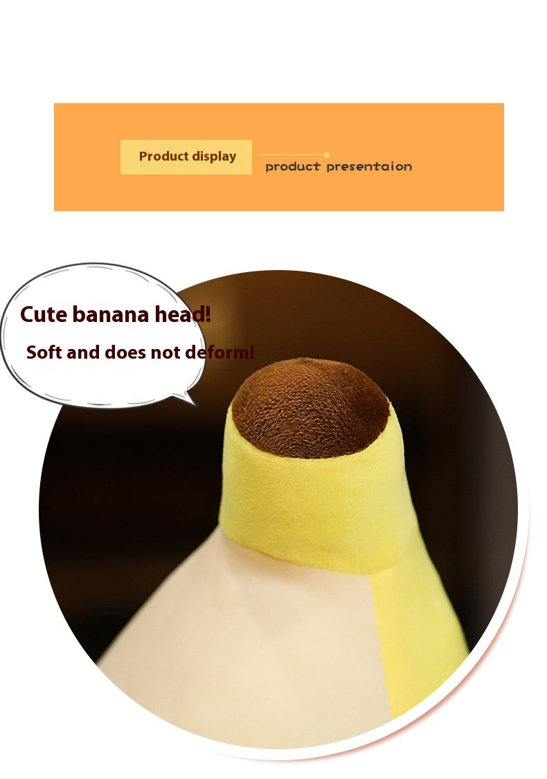 Banana Plush Pillow Cushion – Cute Face Hugger in 40, 60, 80 cm