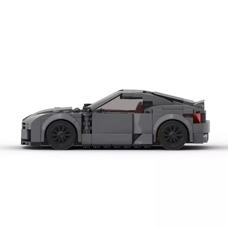 Dark Grey Street Car Building Blocks Toy (282 pcs, 8-stud)