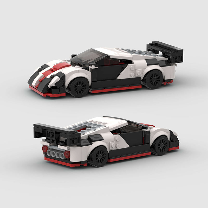 LM Prototype-Style Racing Car Building Bricks Model (266 pcs)