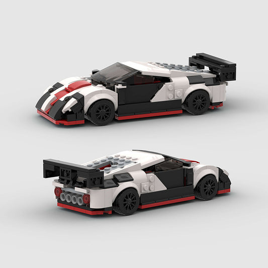 LM Prototype-Style Racing Car Building Bricks Model (266 pcs)