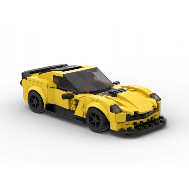 Chevrolet Corvette Z06 8-Wide Building Bricks Car Model (288 pcs)