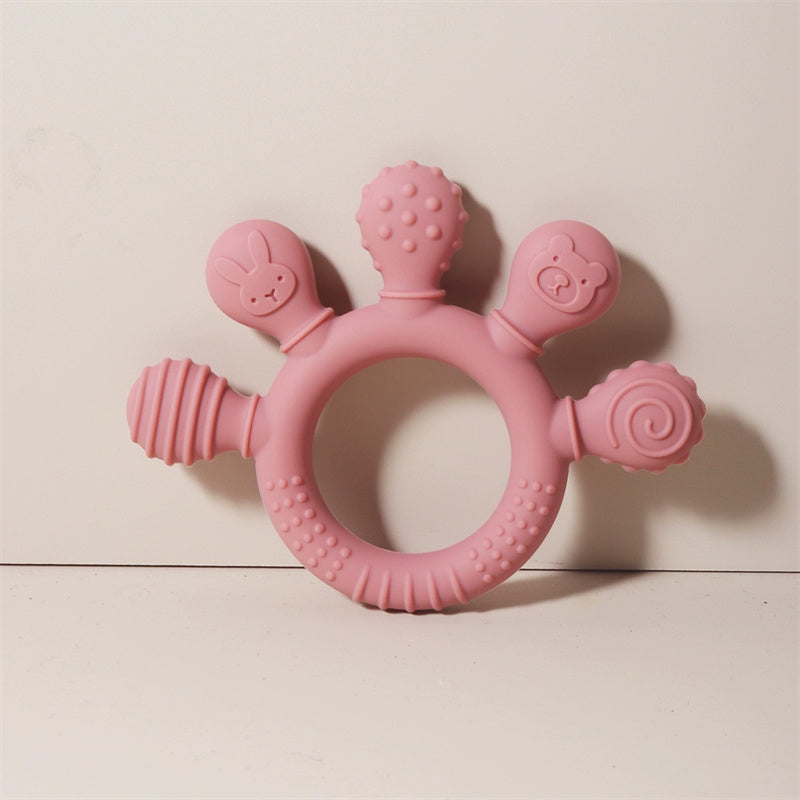 Silicone Palm Teether With Storage Case | Multi-Texture, 3+ Months