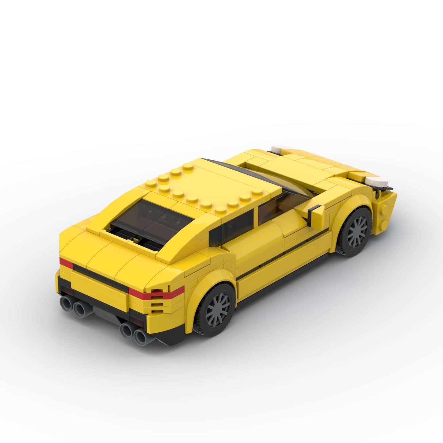 Yellow GT Racer Building Blocks, 313 pcs (17 × 7.2 × 4.8 cm)