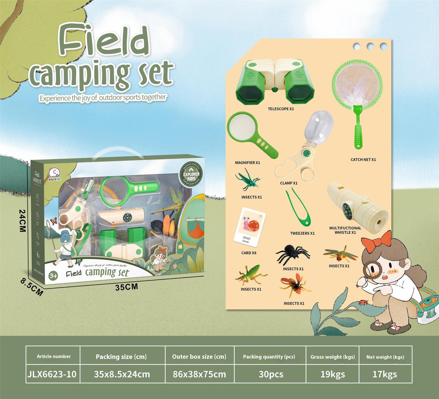 Outdoor Explorer Bug Catching Kit for Kids – Camping Science Set