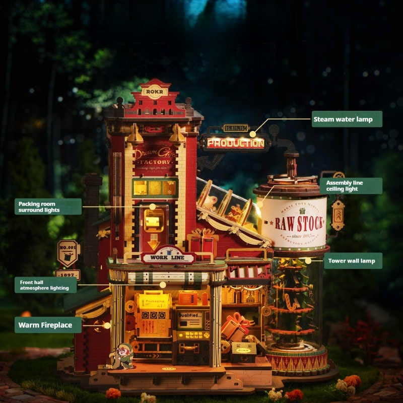 3D Wooden Puzzle – Gift Factory – Mechanical Music Box