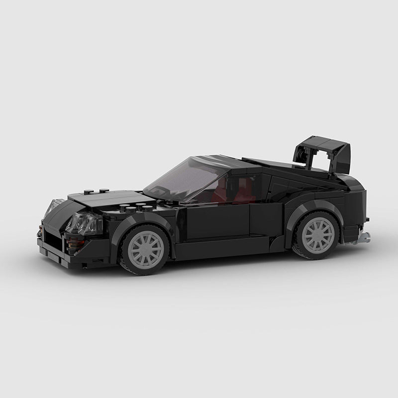 Black Supercar 8-Stud Building Blocks (285 pcs, 16×7×6 cm)