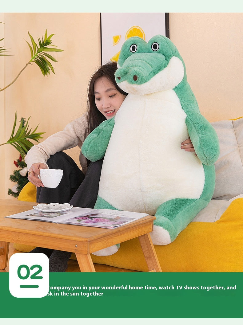 Lazy Crocodile Plush Pillow - Giant Huggable Toy (45/60/80/100 cm)