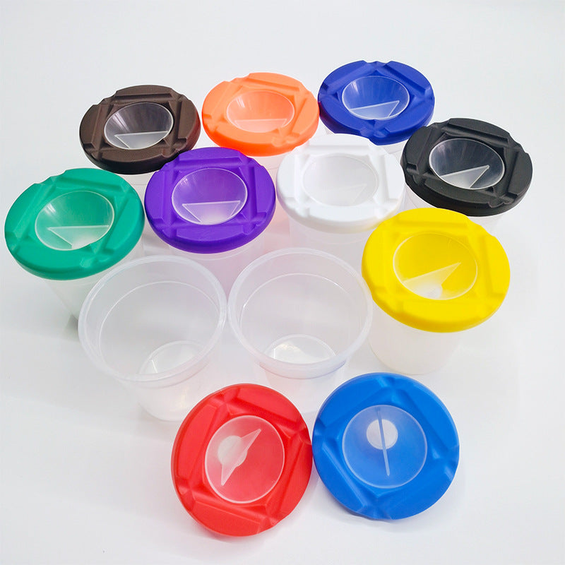 Anti-Spill Brush Cleaning Cup for Kids and Artists