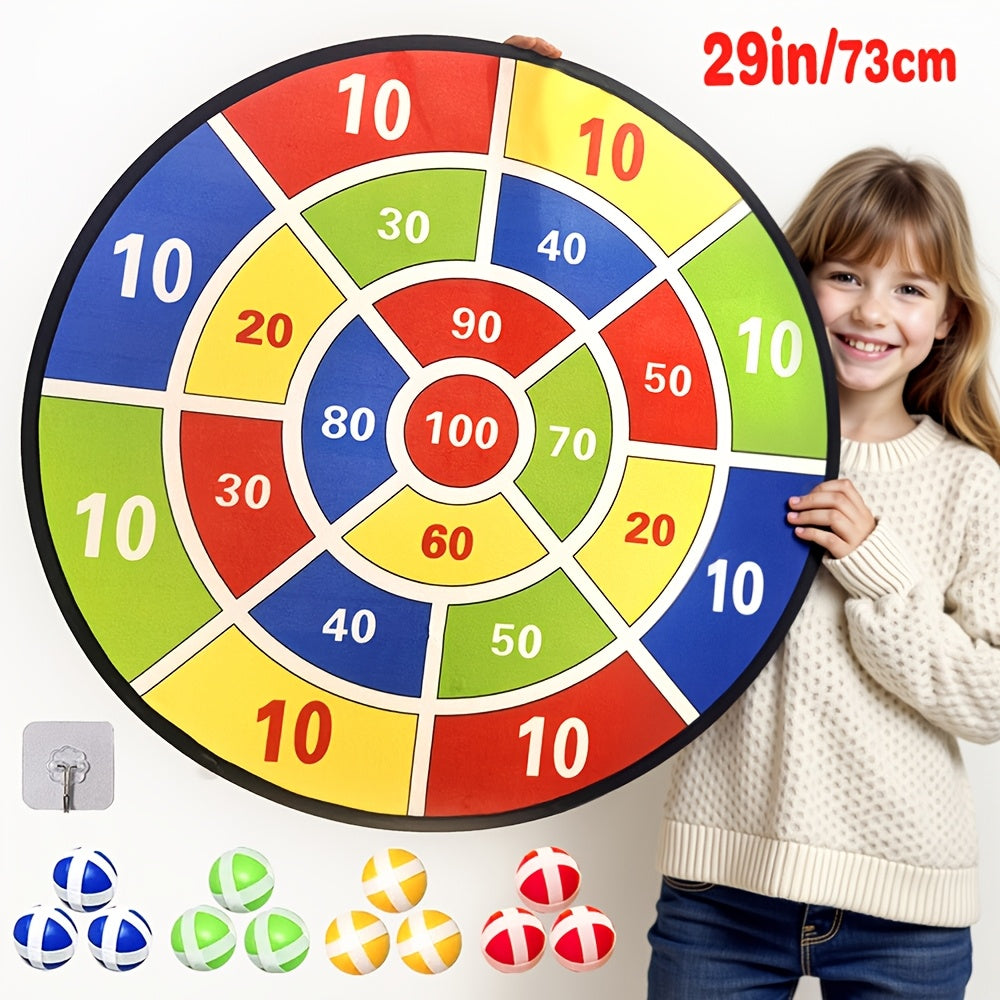 Large Sticky Dart Board Game for Kids (73 cm · 12 Balls)