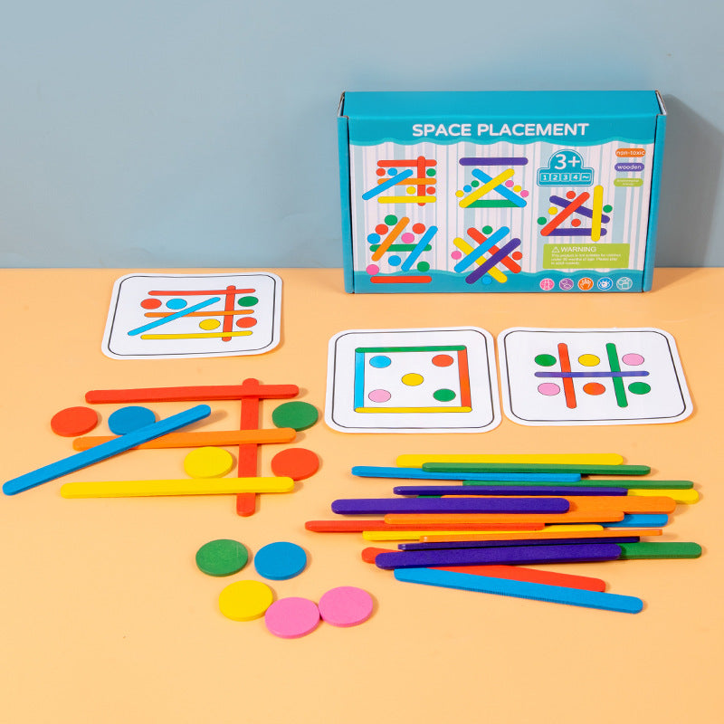 Rainbow Stick Early Education Thinking Puzzle (3 Models)