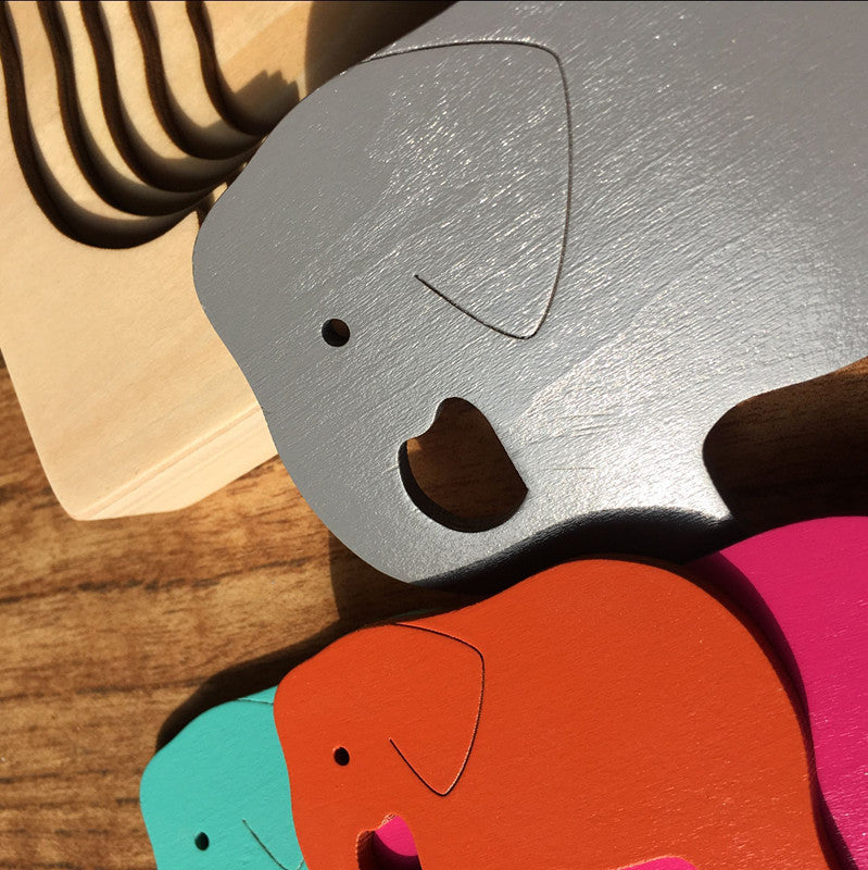 Multi-Layer Wooden Animal Puzzle for Kids – Thick, Sturdy & Fun