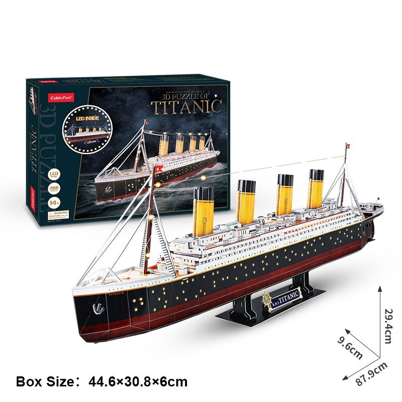 3D Paper Puzzle – Historic Ships (Titanic, Queen Anne’s Revenge, Flying Dutchman)