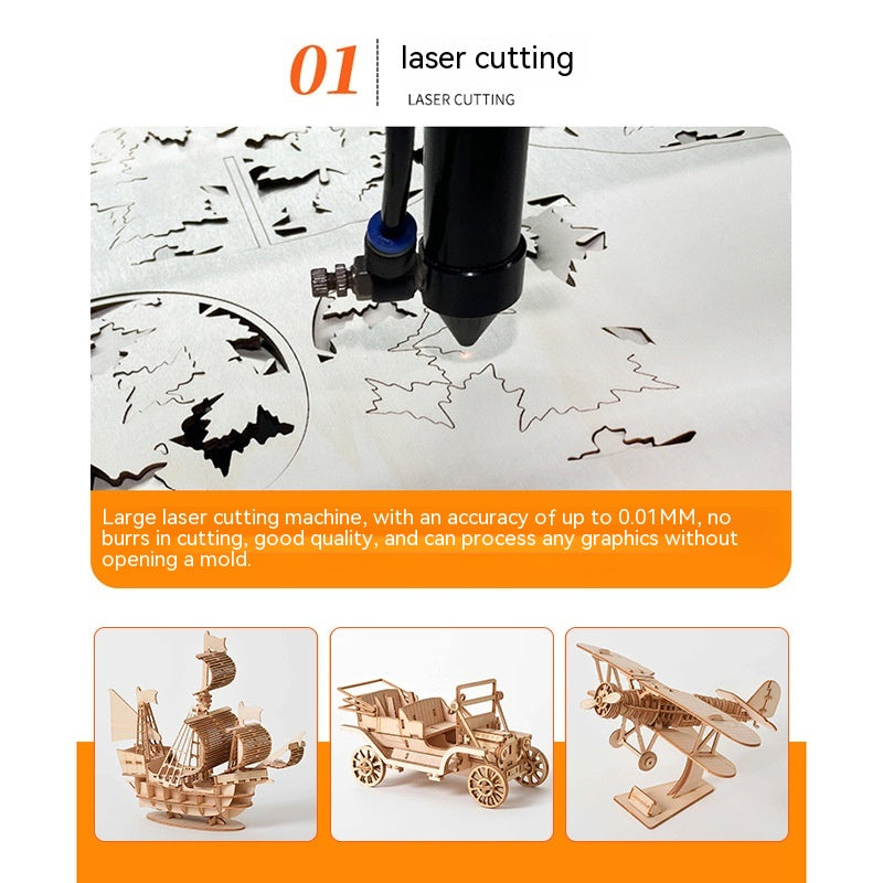 3D Wooden Puzzle - Earth Instrument - DIY Model Kit