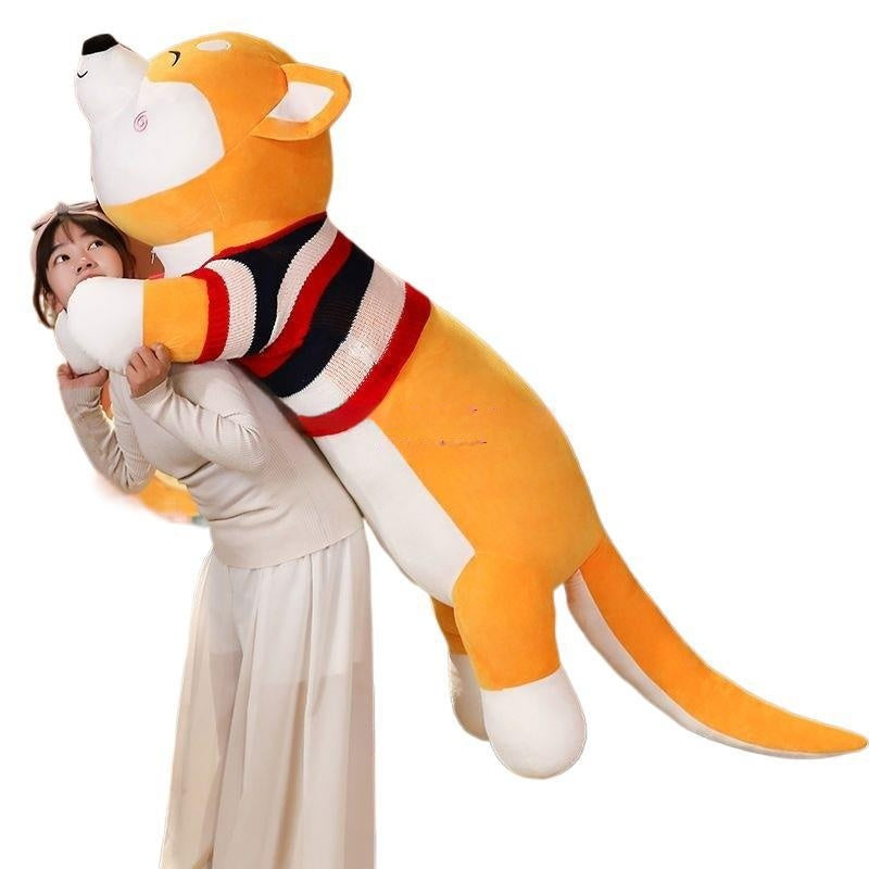 Dog Hugging Plush Body Pillow - 1.2 m to 2 m, 6 Styles