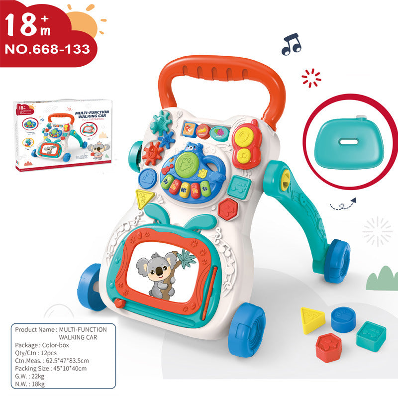 Multi-Function Baby Walker with Music, Lights & Shape Blocks