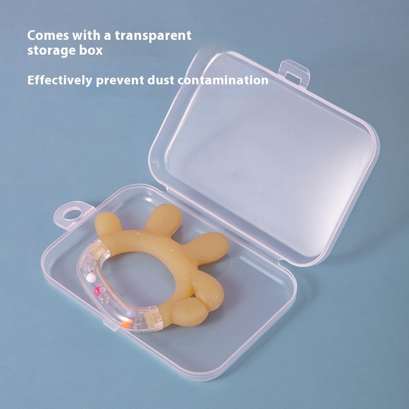 Baby Silicone Rattle Teether 3+ Months | BPA-Free, Chill-Safe