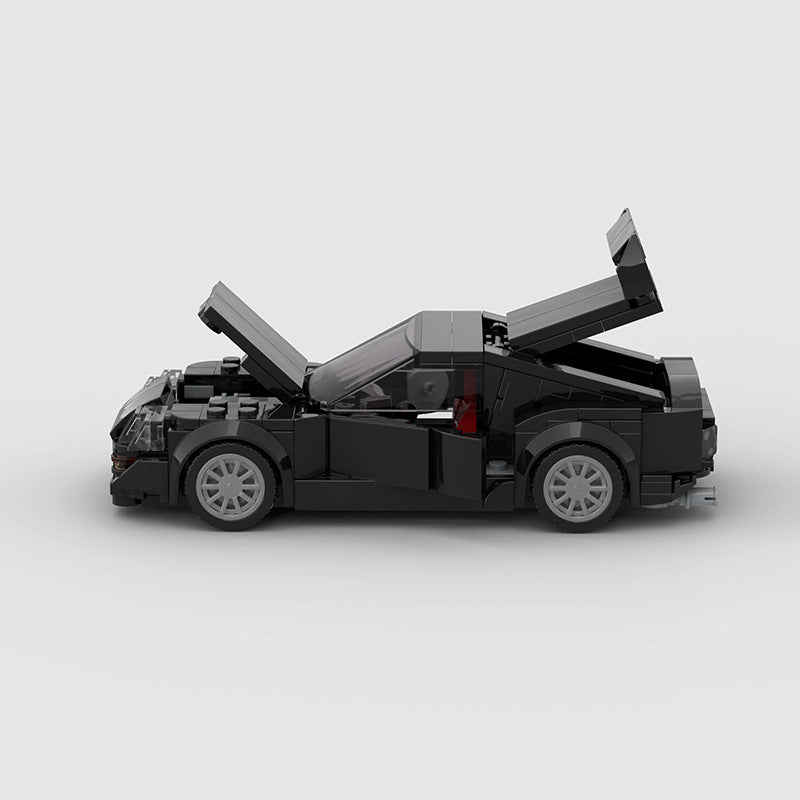 Black Supercar 8-Stud Building Blocks (285 pcs, 16×7×6 cm)